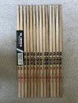 7 pairs of Vic Firth AJ3 American Jazz drumsticks owned by Alphonse Mouzon